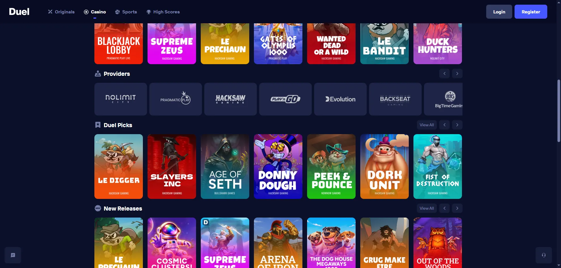 App móvil de Duel Casino para iOS y Android en México